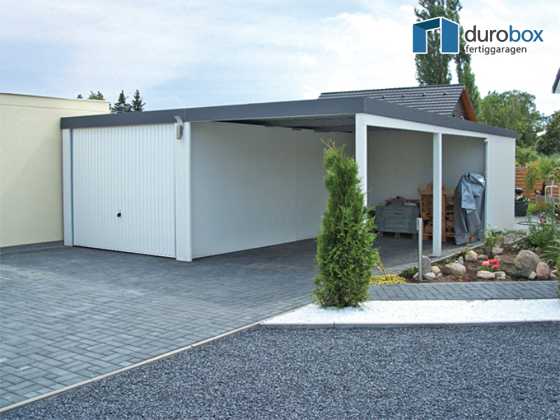 Discount-Garagen.de - Garage mit Carport - Typ Superior Discount-Garagen.de - Garage mit Carport - Typ Superior