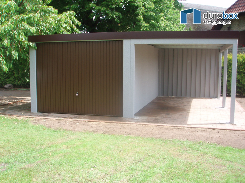 Discount-Garagen.de - Garage mit Carport - Typ Superior Discount-Garagen.de - Garage mit Carport - Typ Superior