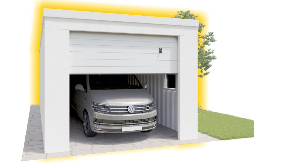 Konfigurator isolierte Fertiggarage DUROBOX&reg; Therm als Caravangarage