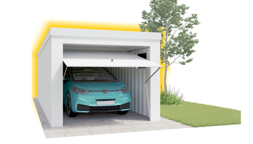 Konfigurator isolierte Fertiggarage DUROBOX&reg; Therm als Einzelgarage
