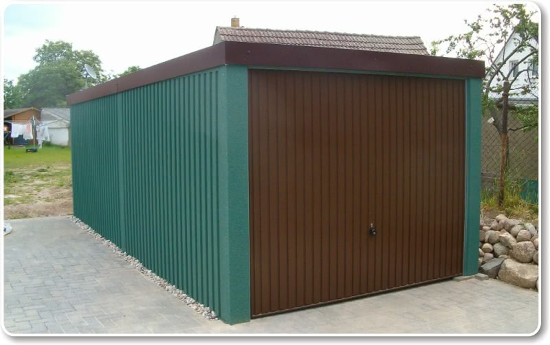 Profilwandgarage Fertiggarage mit Profilwand