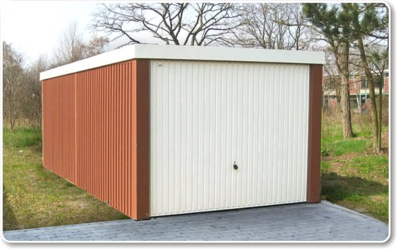 günstige Profilwandgarage Fertiggarage mit Investor Profilwand