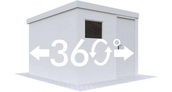 360 Grad Ansicht unser Superior Geraetehaus