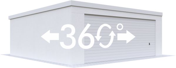 360 Grad Ansicht der Ultima Doppelgarage